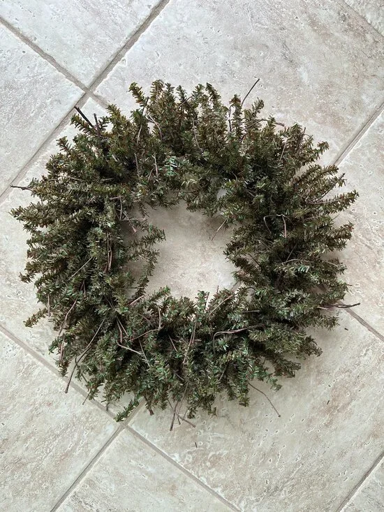 FAUX PINE WREATH CHRISTMAS PRIMITIVES 18