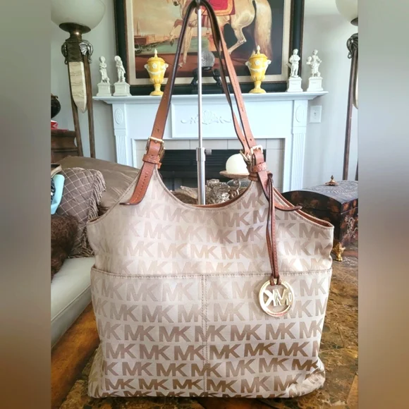 Michael Kors Brown Logo Tote Bag