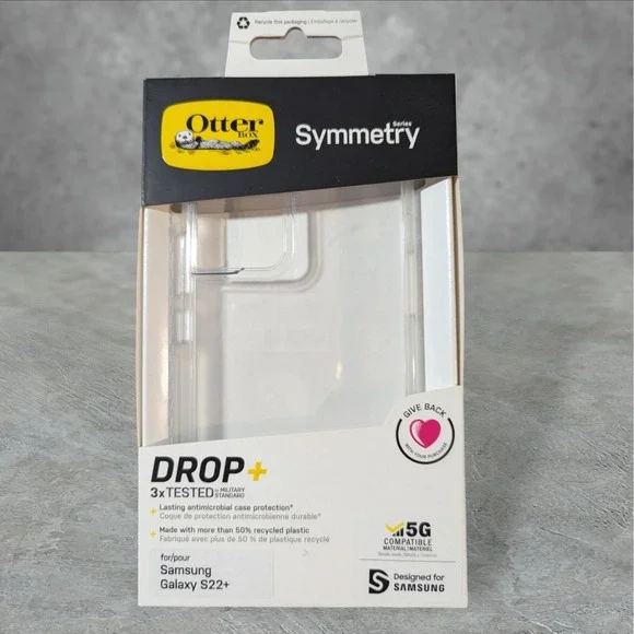 OtterBox Symmetry Case for Samsung Galaxy S22+ (Plus) Clear See Description W9‎