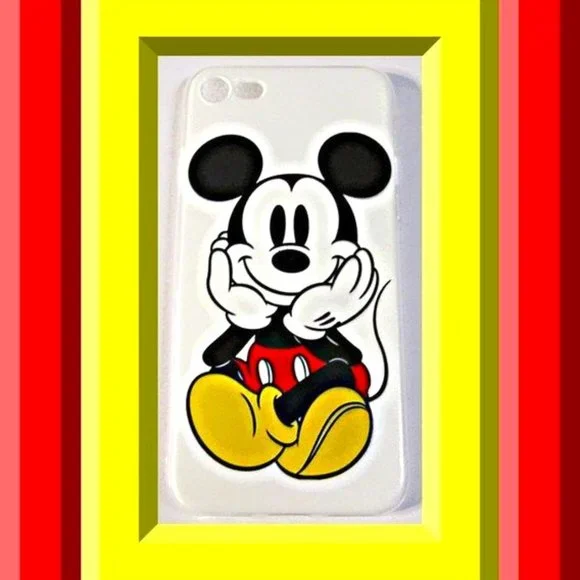 Mickey Mouse Theme Iphone 7 Silicone Back Phone Case