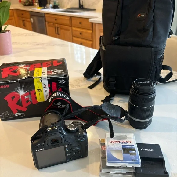 Canon Rebel digital camera with all the extras- perfect condition