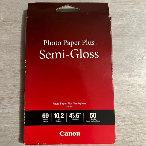 Canon Photo Paper Plus Semi-Gloss 4x6 -50 sheets new unopened