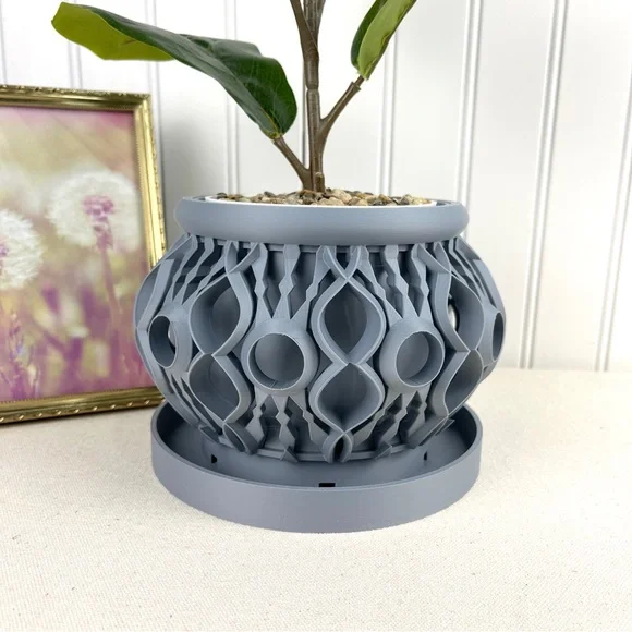 The Lyren Planter Pot & Orchid Pot Hybrid, Orchid Planter with Flower Pot