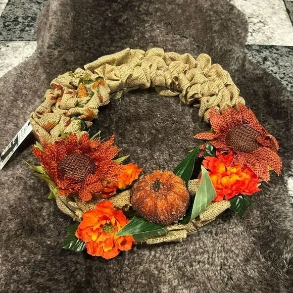 Handmade fall wreath