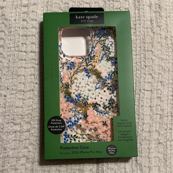 kate spade Floral iPhone 2024 Pro Max Case - Pink and Blue