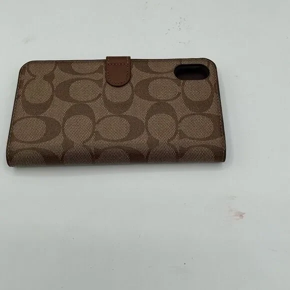 Coach iPhone XR Brown Designer Phone Case