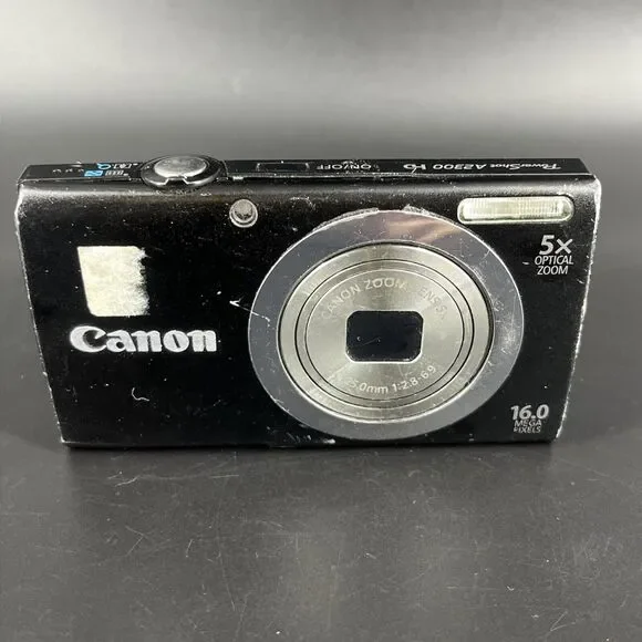 Canon PowerShot A2300 HD Digital Camera Black 16.0 Mega Pixels 5X PARTS ONLY