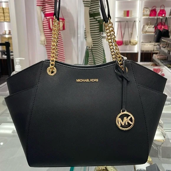 Michael Kors MICHAEL KORS Jet Set Large Saffiano Leather Shoulder Tote Bag NWT