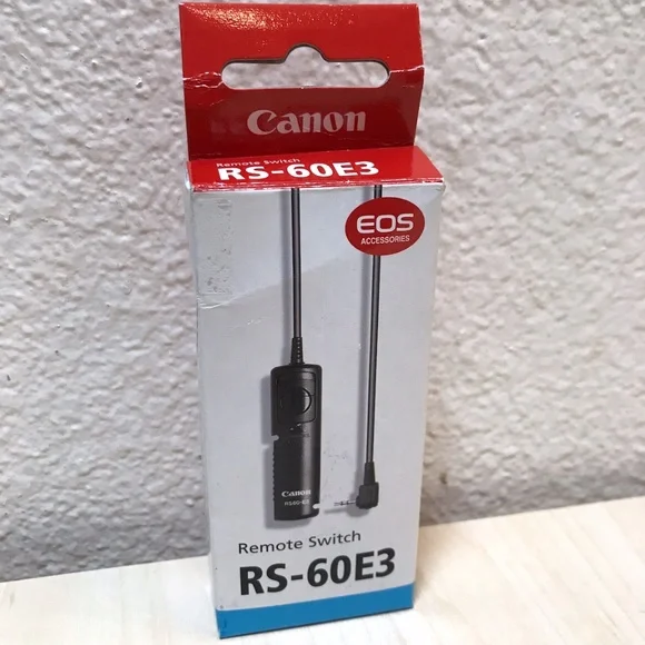 Canon RS-60E3 for EOS Remote Switch. Camera Photography Accessory.