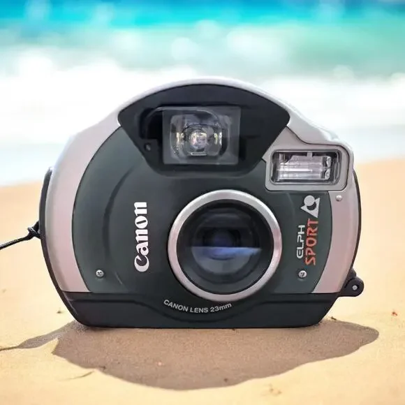 CANON ELPH SPORT Automatic Point & Shoot Film Underwater Camera with 23mm Lens