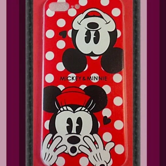 Iphone 7 Plus Silicone Case Minnie & Mickey Theme For Kids (Girl) Gift
