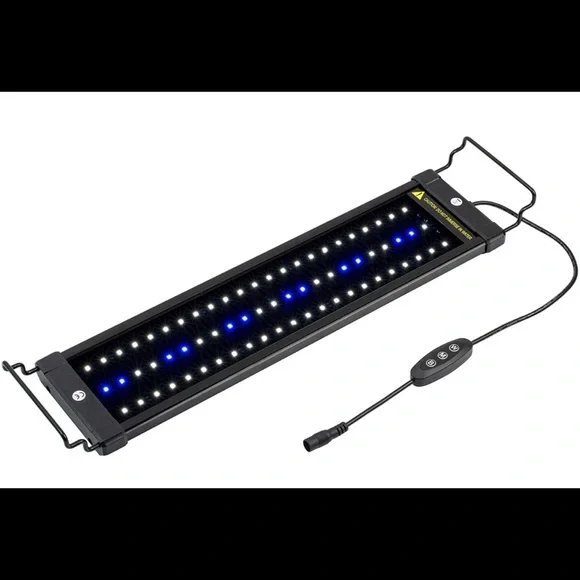 NICREW ClassicLED Aquarium Light, Fish Tank Light with Extendable Brackets,