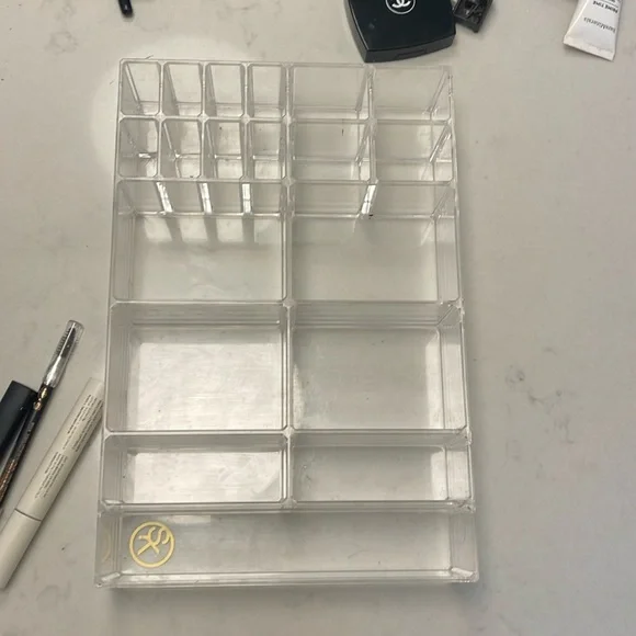SK clear acrylic makeup drawer organizer