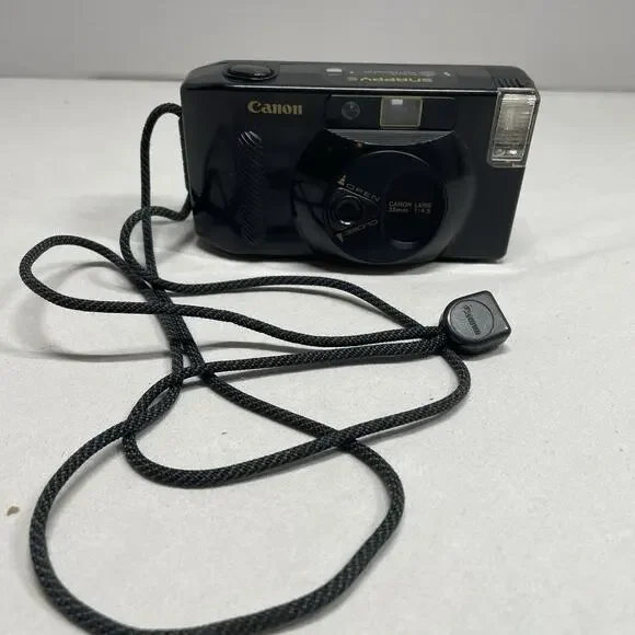 Canon Snappy S Fully Automatic Point & Shoot 35mm Film Camera Tested & Works