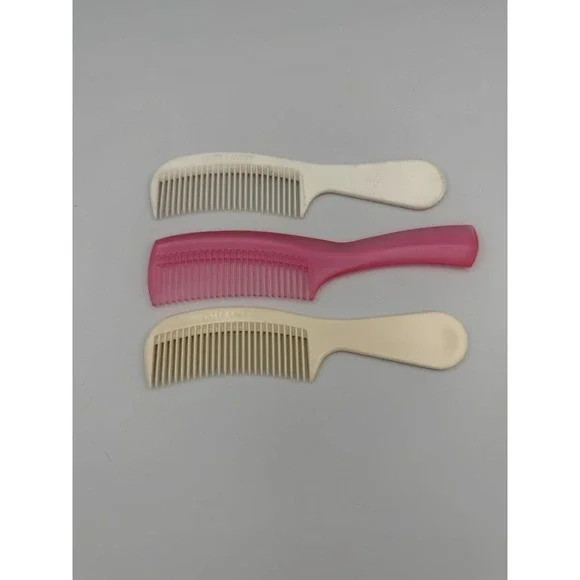 3‎ Vintage Estee Lauder Pocket Comb Combs Off-White, Pink, Ivory