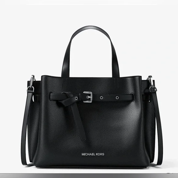 michael kors bags michael kors emilia signature satchel black
