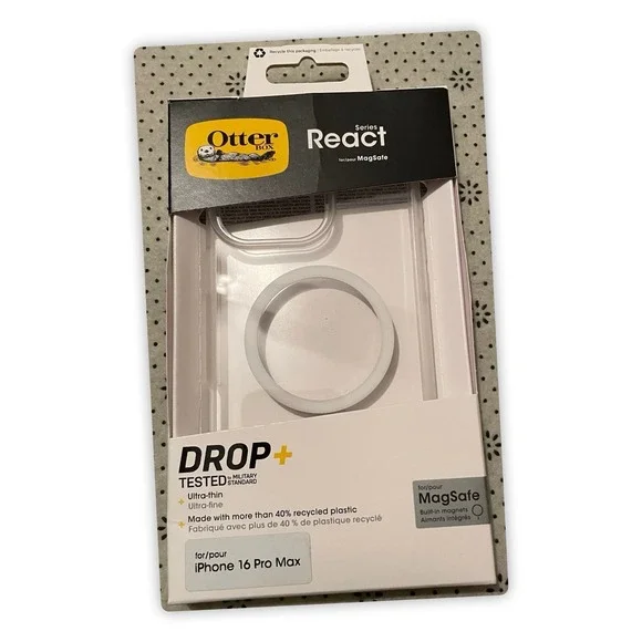 Otter‎ Box Series React for MagSafe for iPhone 16 Pro Max, Drop Tested