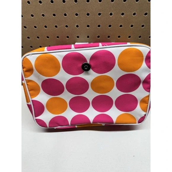 Lancome Hanging Cosmetic Travel Organizer Polka Dot Makeup Toiletry Bag