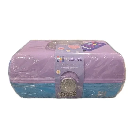 NEW Claire's Caboodles On The Go Girl Makeup Organizer Case Seafoam Lavender