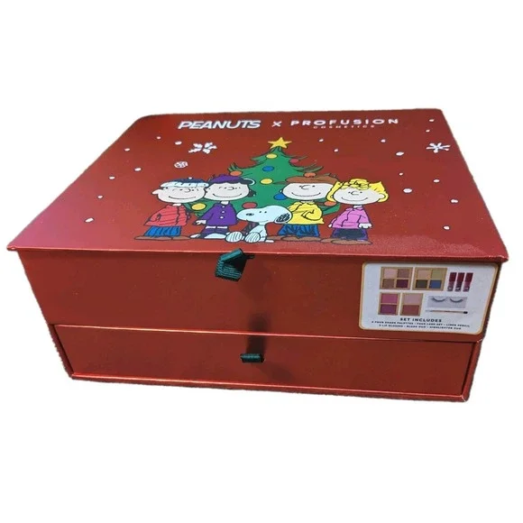 Profusion Cosmetics Peanuts Merry Christmas Charlie Brown Make Up Vanity‎ Set