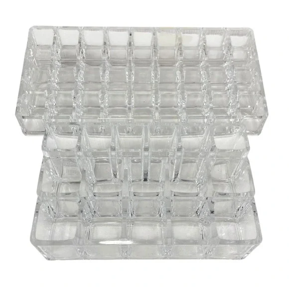 (2) Bino Clear Acrylic Lipstick Compartment Makeup‎ Organizer 16 & 36