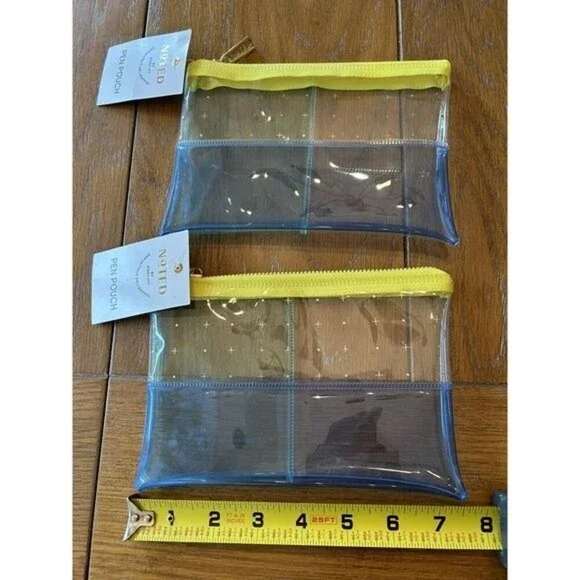 Pencil Case Pouch Noted by Post It Zipper Transparent, HIGH QUALITY PRODUCT