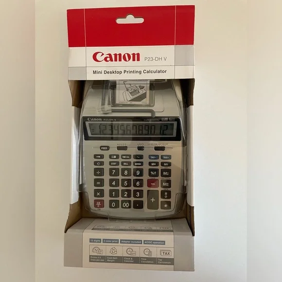 NEW Canon P23-DH V Mini Desktop Printing Calculator