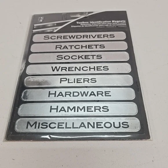 Chroma TS47001 Toolbox‎ Identification Magnets Set, 8-Pack