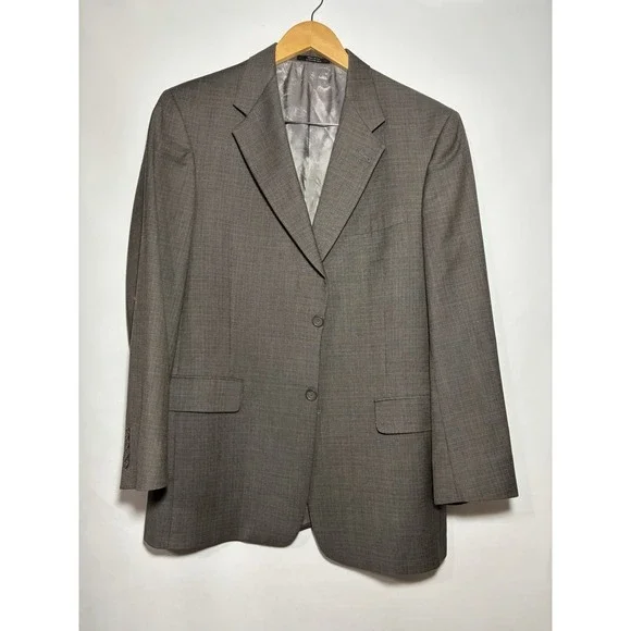 Hart Schaffner Marx Houndstooth‎ Men's 40R Earth Tone Suit Sport Coat Blazer USA