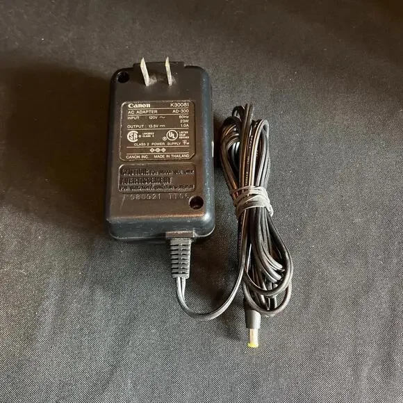 Canon K30081 AC Adapter AD-300 Input 120V Output 13.5V Printer Power Supply