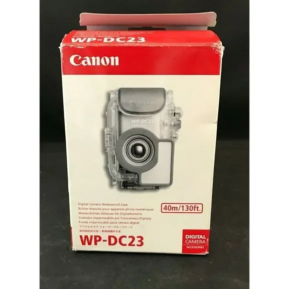 Canon WP-DC23 Waterproof Case For Canon Digital Cameras NIB