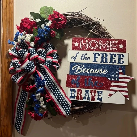 Patriotic wreath