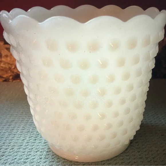 Vintage Fire-King Milk Glass Bowl/Vase