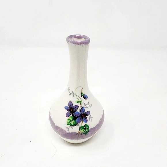 Wild Violets Vintage‎ Ceramic Bud Vase The Craft Shop Intercourse PA