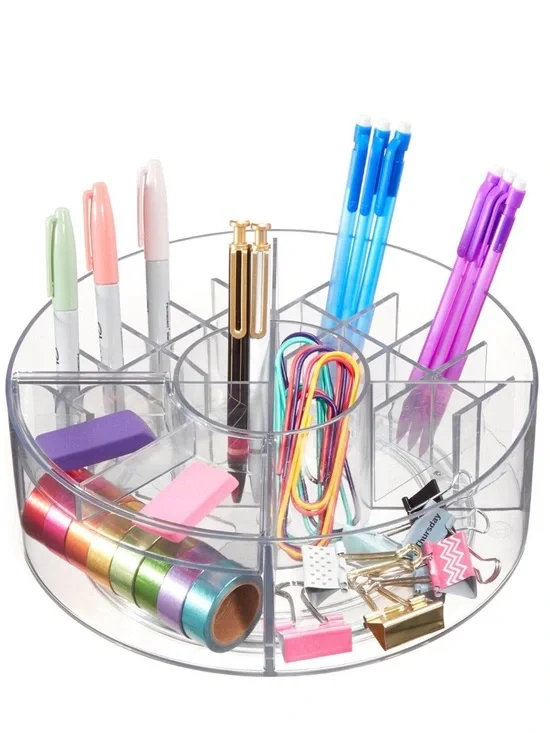 i Design Clear Acrylic Cosmetic/Beauty Organizer Carousel