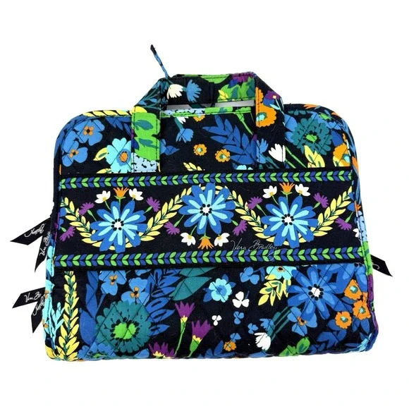 Vera‎ Bradley Iconic Travel Hanging Organizer Midnight Blues Cosmetic Case New
