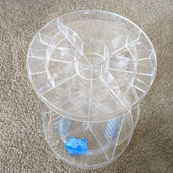 Rotating 360 degree clear adjustable Cosmetic Organizer