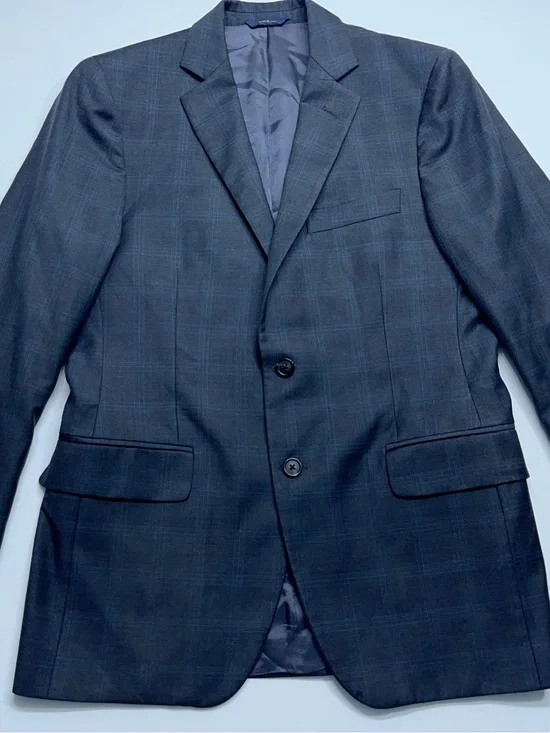 Brooks Brothers Vitale Barberis Canonico Wool Suit Coat Mens 38 Short Gray Italy