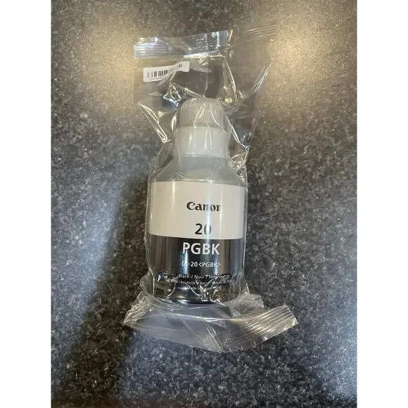 Canon GI-20PGBK Black Ink Refill Bottle Inkjet For Canon Inkjet Printers
