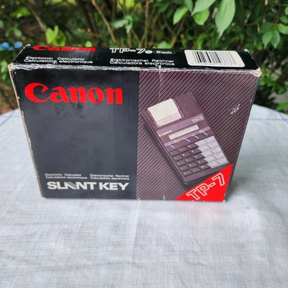 Canon TP-7 Electronic Calculator in Black
