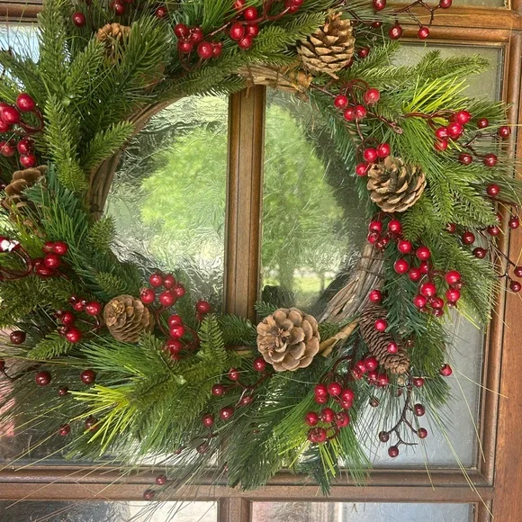 Artificial Christmas wreath