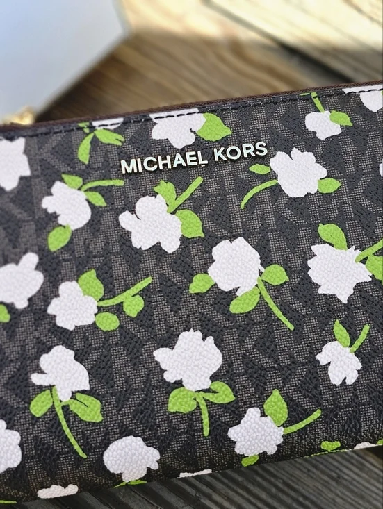 Michael Kors Jet Set Floral Wristlet Wallet