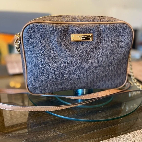 Michael Kors Signature Brown Crossbody Bag
