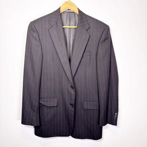 Hickey Freeman X Loro Piana Wool Pinstripe Sport Coat
