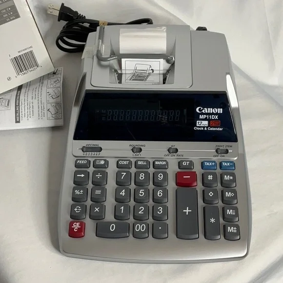 Canon MP11DX Printing Calculator - Silver NWT