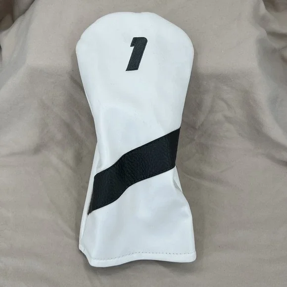 Tourmax Womens Driver Golf Club Cover White‎ Gray 1 Wood Lined Protection