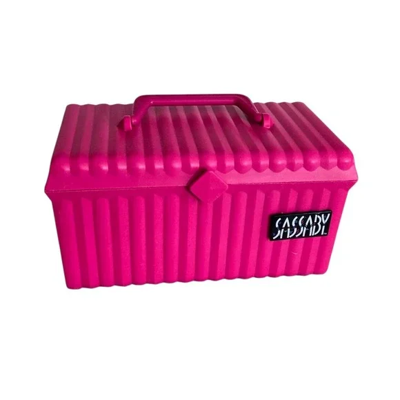 Vintage Sassaby Pink Makeup Storage Case 107 Jewelry Box Organizer Crafts USA