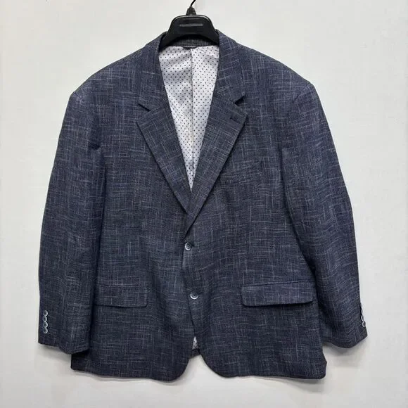 Oak Hill Men Blazer Jacket Size XXL 2XL 50R / 52R Polyester Blend C085 -26