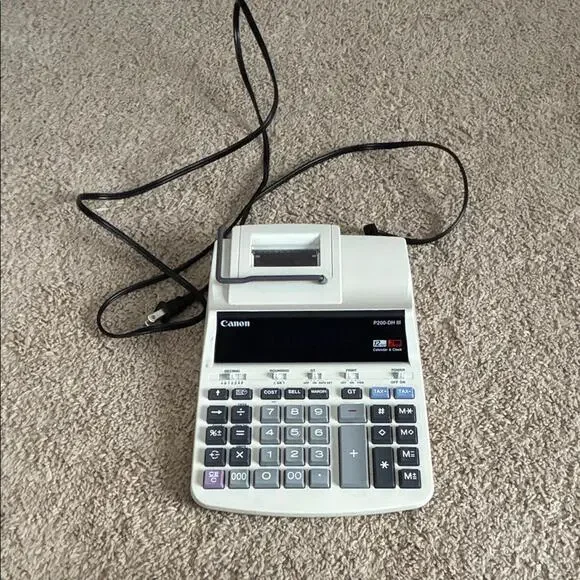 Canon Desktop Calculator & Clock P200-DH III (12 Digits)
