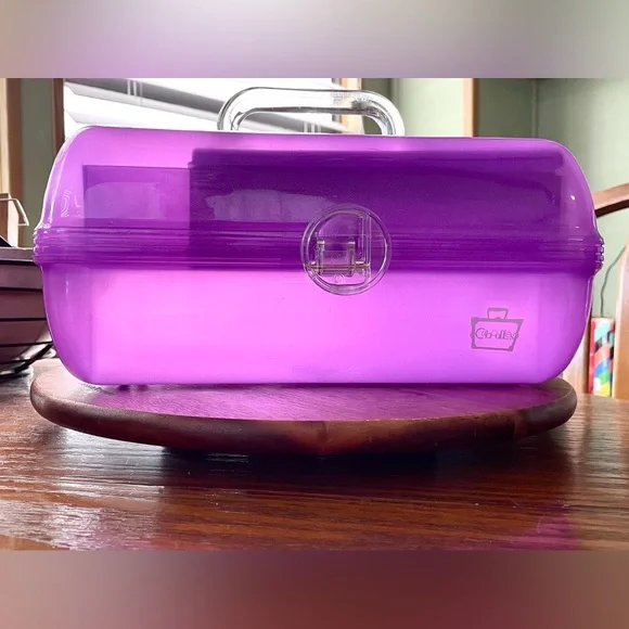 **VINTAGE** Caboodle Makeup Case Organizer - Color Collisions - 2622 - Purple